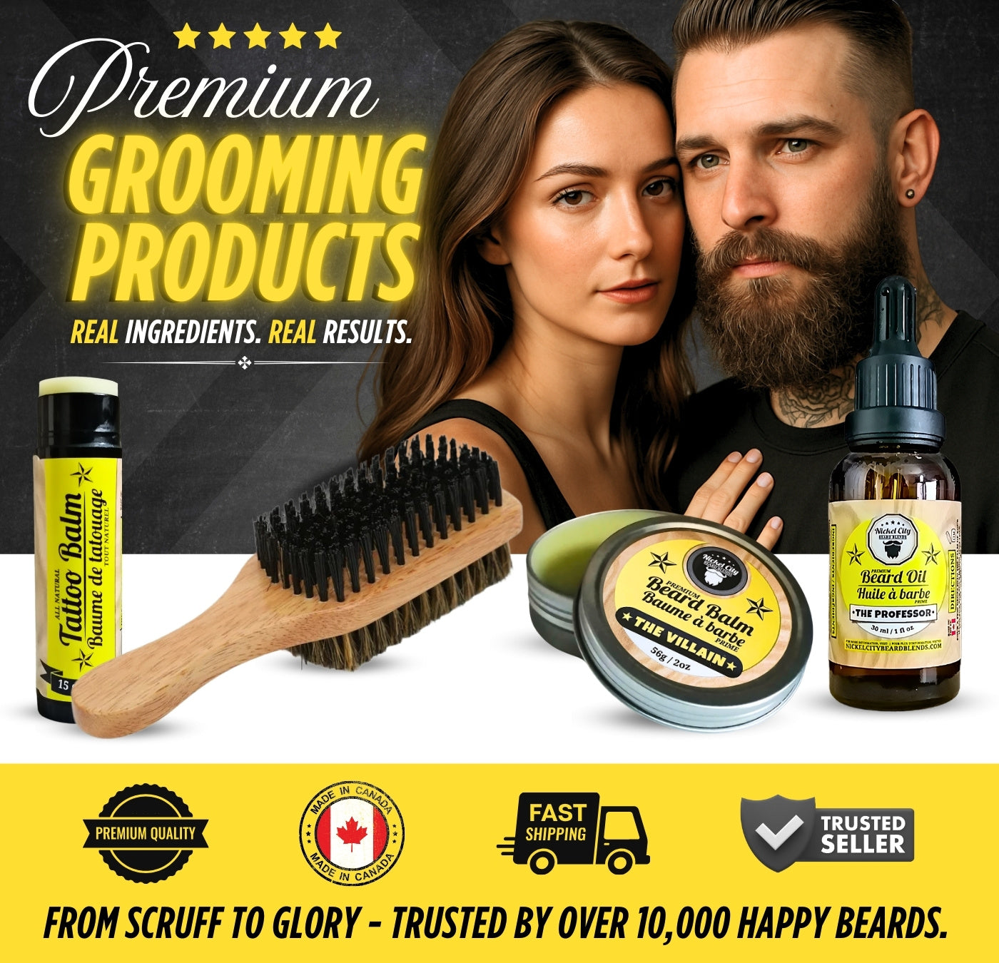 From Scruff to Glory. Trusted by 10K happy beards.