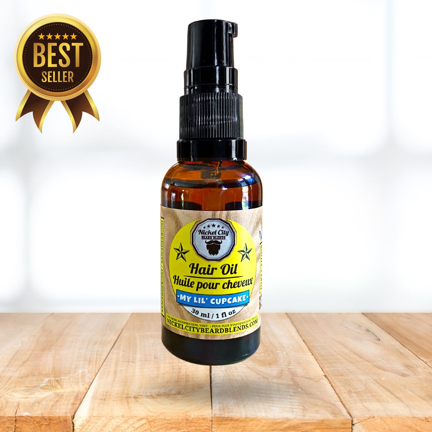 My Lil Cupcake Moisturizing Hair Oil (30ml) | Freshly Baked Mouth-Watering Vanilla Cupcakes | Includes FREE Bottle Dispenser Cap | Proudly Made in Canada