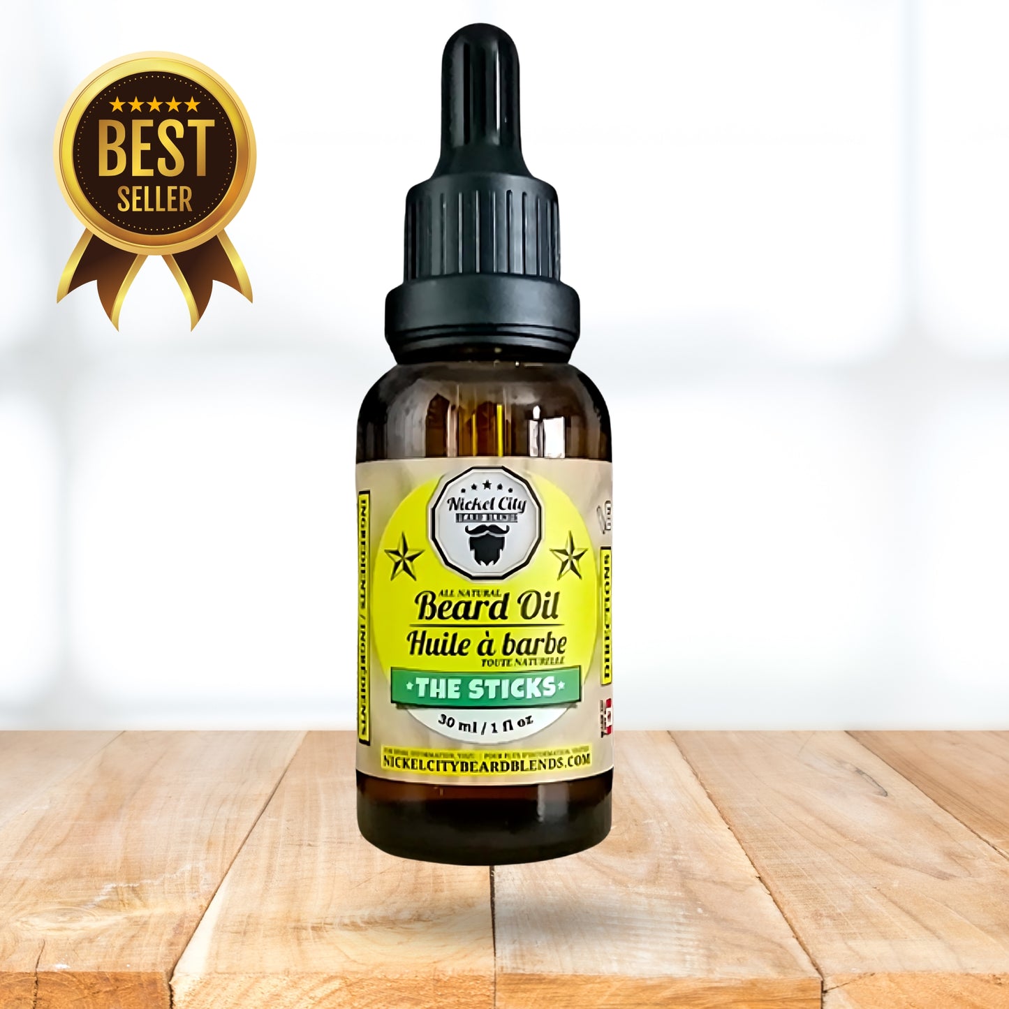 Beard Oil - The Sticks (30ml) | Soothing Cedarwood and Fresh Tropical Citrus | Proudly Made in Canada