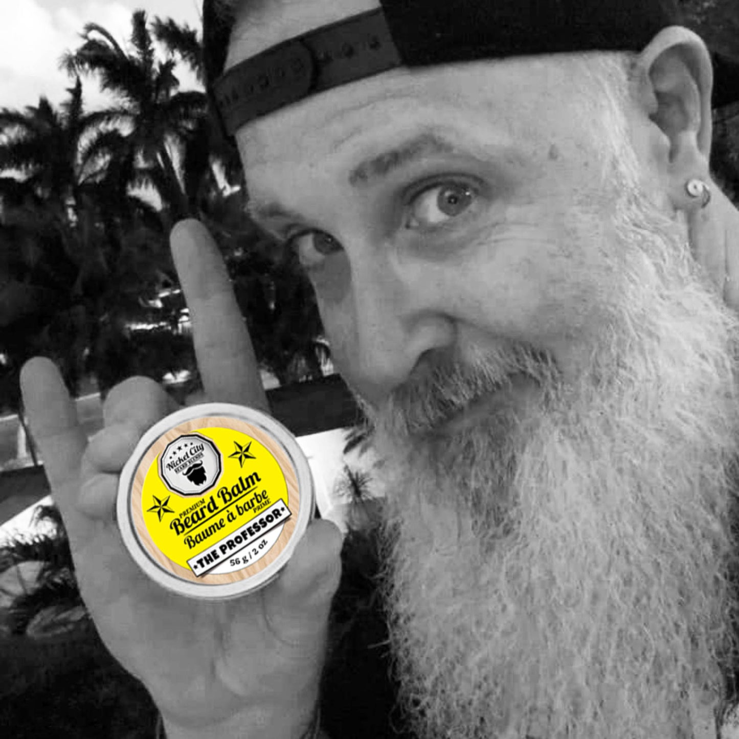Beard Balm - The Professor (56g) | Crisp Cedarwood, Smooth Vanilla & Sweet Cigar Undertone | Collab w/ Dr. Chris Schneider | Proudly Made in Canada