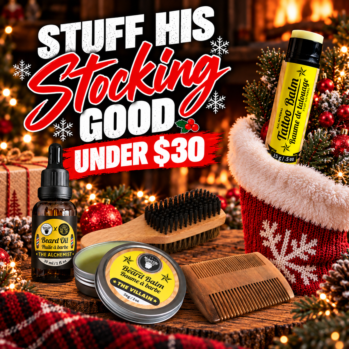 Beard stocking stuffers under $30 from Nickel City Beard Blends