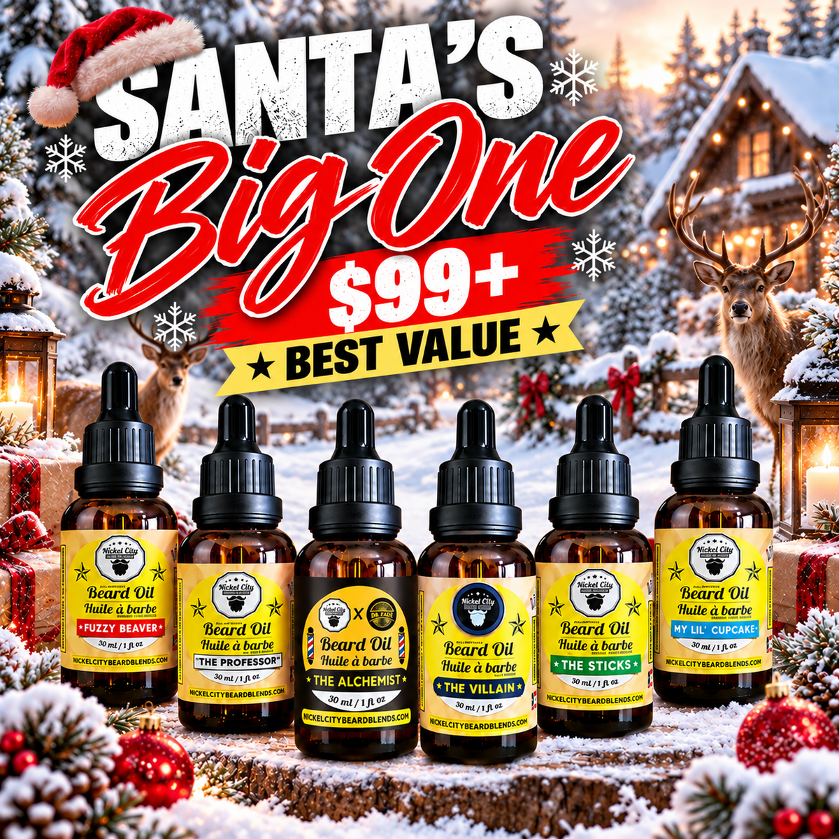 Beard care Christmas gift sets for him from Nickel City Beard Blends