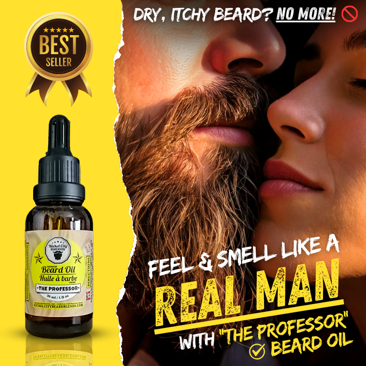 Feel and smell like a real man and The Professor beard oil - our top seller