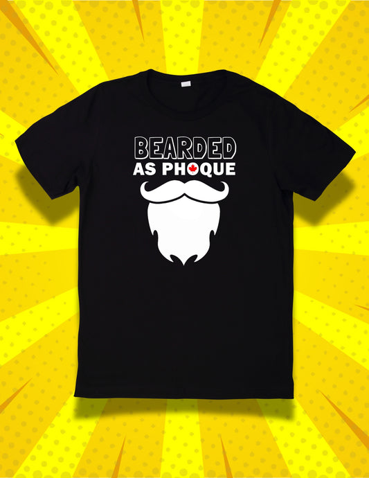 Bearded as Phoque T-Shirt in Black