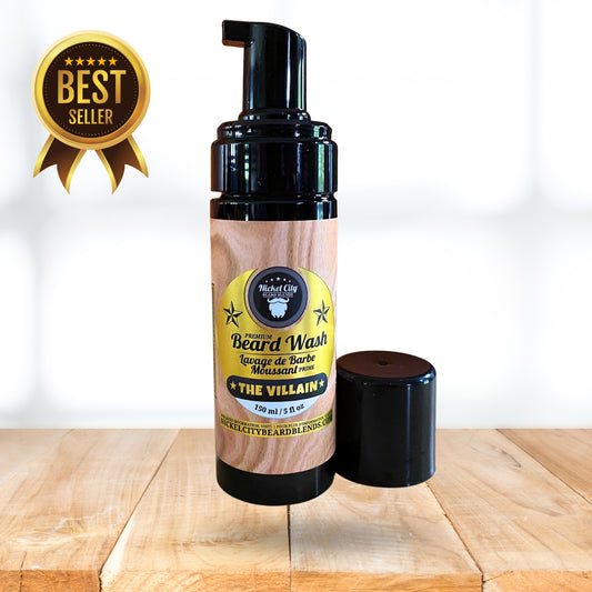 Beard Wash - The Villain (150ml) | Spiced Tobacco, Fresh Leather, Bold Cognac & Bourbon with a Creamy Vanilla Undertone | Proudly Made in Canada