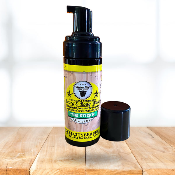 The Sticks Beard Wash (150ml) – Cedarwood & Tropical Citrus | Gentle Cleansing Beard Shampoo