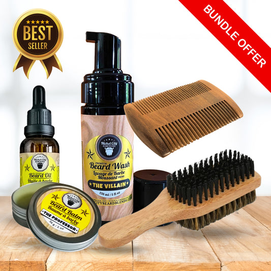 The Ultimate Must-Have Beard Survival Kit (5-Pack) | Everything Needed for a Legendary Beard