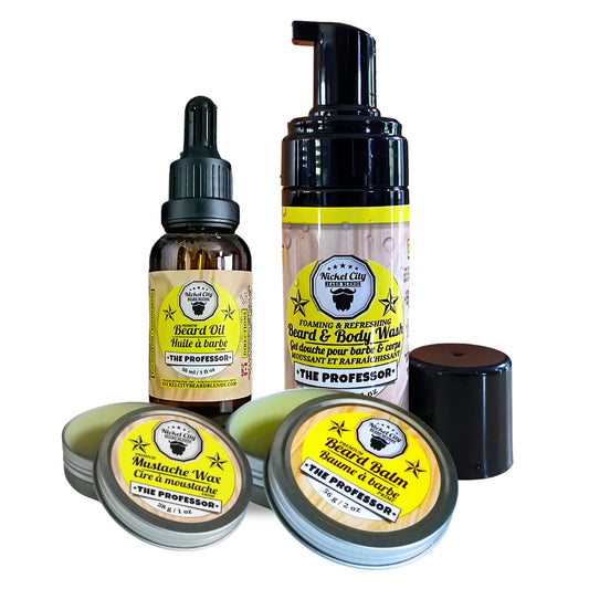 The Legendary Professor Bundle, oil, balm, wax, wash