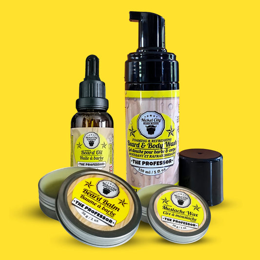 The Legendary Professor Bundle, oil, balm, wax, wash