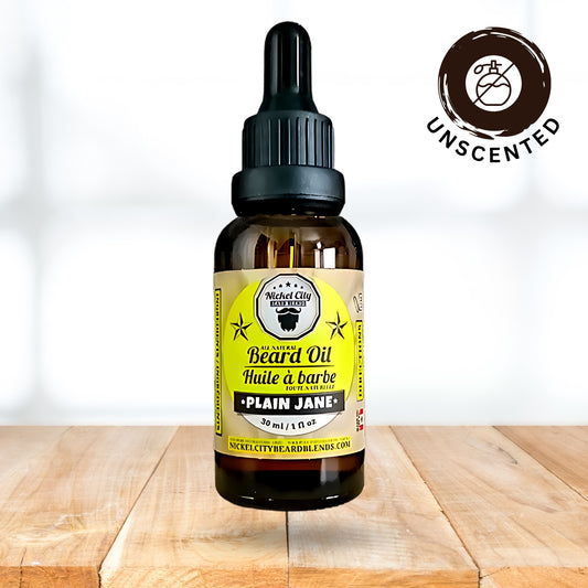Beard Oil - Plain Jane (30ml) | Naked and Unscented | Proudly Made in Canada
