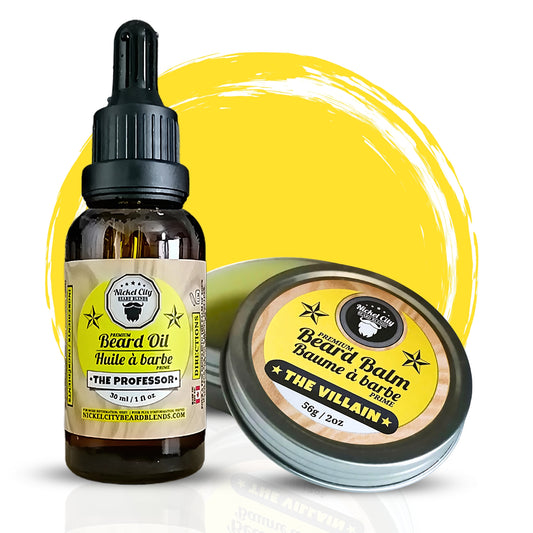 Professor x Villain Duality Beard Bundle (Oil + Balm)