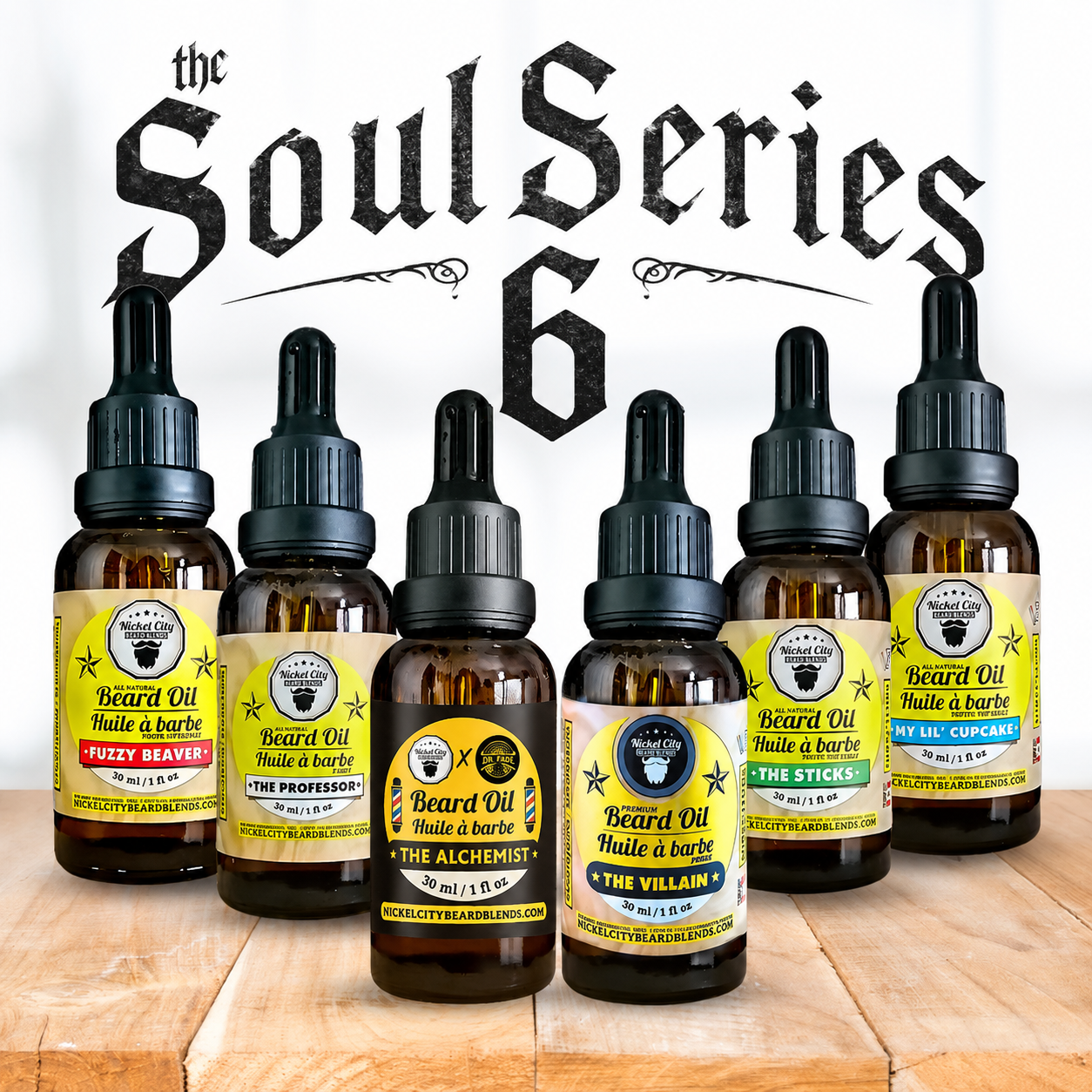 The SoulSeries Six Collector’s Bundle | 6 Beard Oils + 6 Archetype Collector Cards (Limited Edition Set)